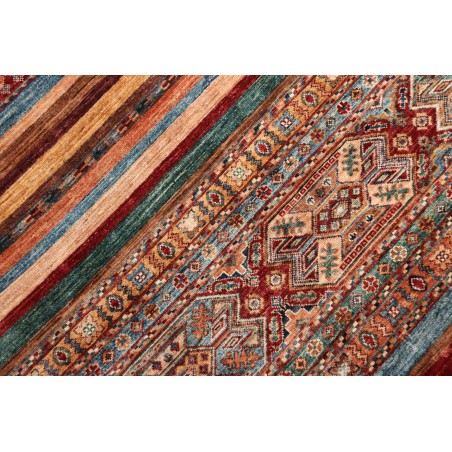 Tappeto Samarkand Pakistan rosso arancione 206x300