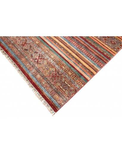 Tappeto Samarkand Pakistan rosso arancione 206x300