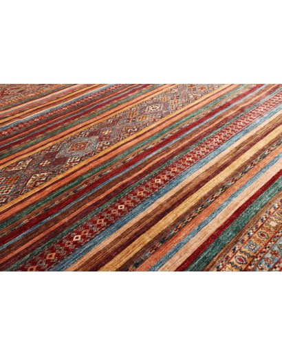 Tappeto Samarkand Pakistan rosso arancione 206x300