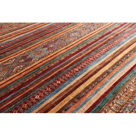 Tappeto Samarkand Pakistan rosso arancione 206x300