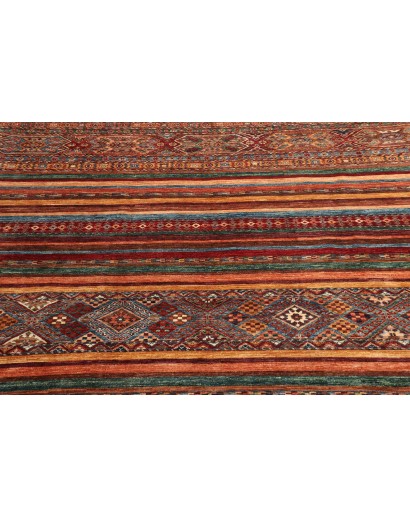 Tappeto Samarkand Pakistan rosso arancione 206x300
