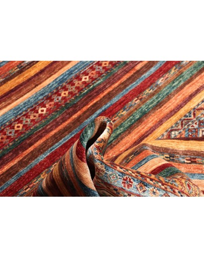 Tappeto Samarkand Pakistan rosso arancione 206x300