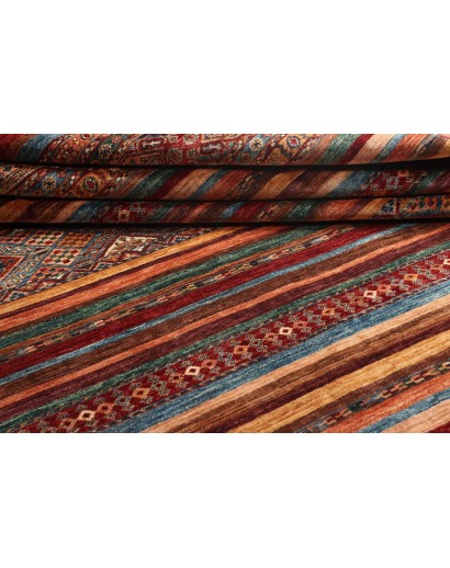 Tappeto Samarkand Pakistan rosso arancione 206x300