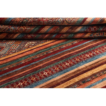 Tappeto Samarkand Pakistan rosso arancione 206x300