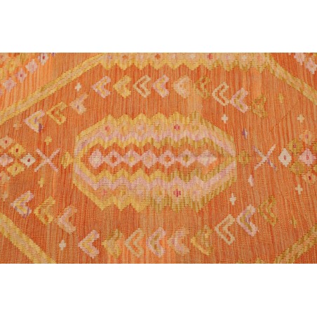 Tappeto Kilim Afghanistan marrone arancione 105x149