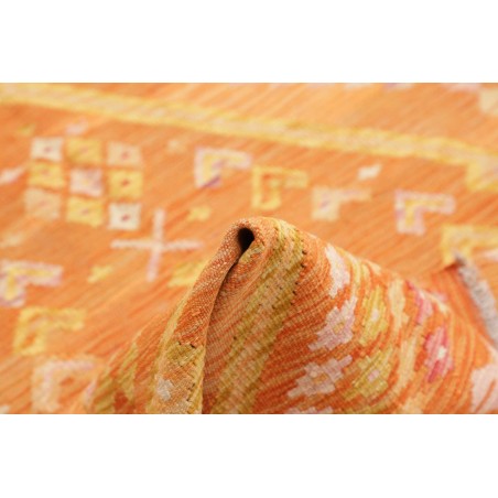 Tappeto Kilim Afghanistan marrone arancione 105x149