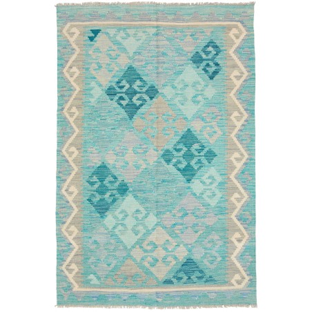 Tappeto Kilim Afghanistan azzurro 96x152
