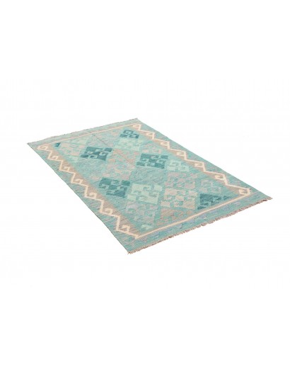 Tappeto Kilim Afghanistan azzurro 96x152