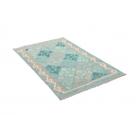 Tappeto Kilim Afghanistan azzurro 96x152