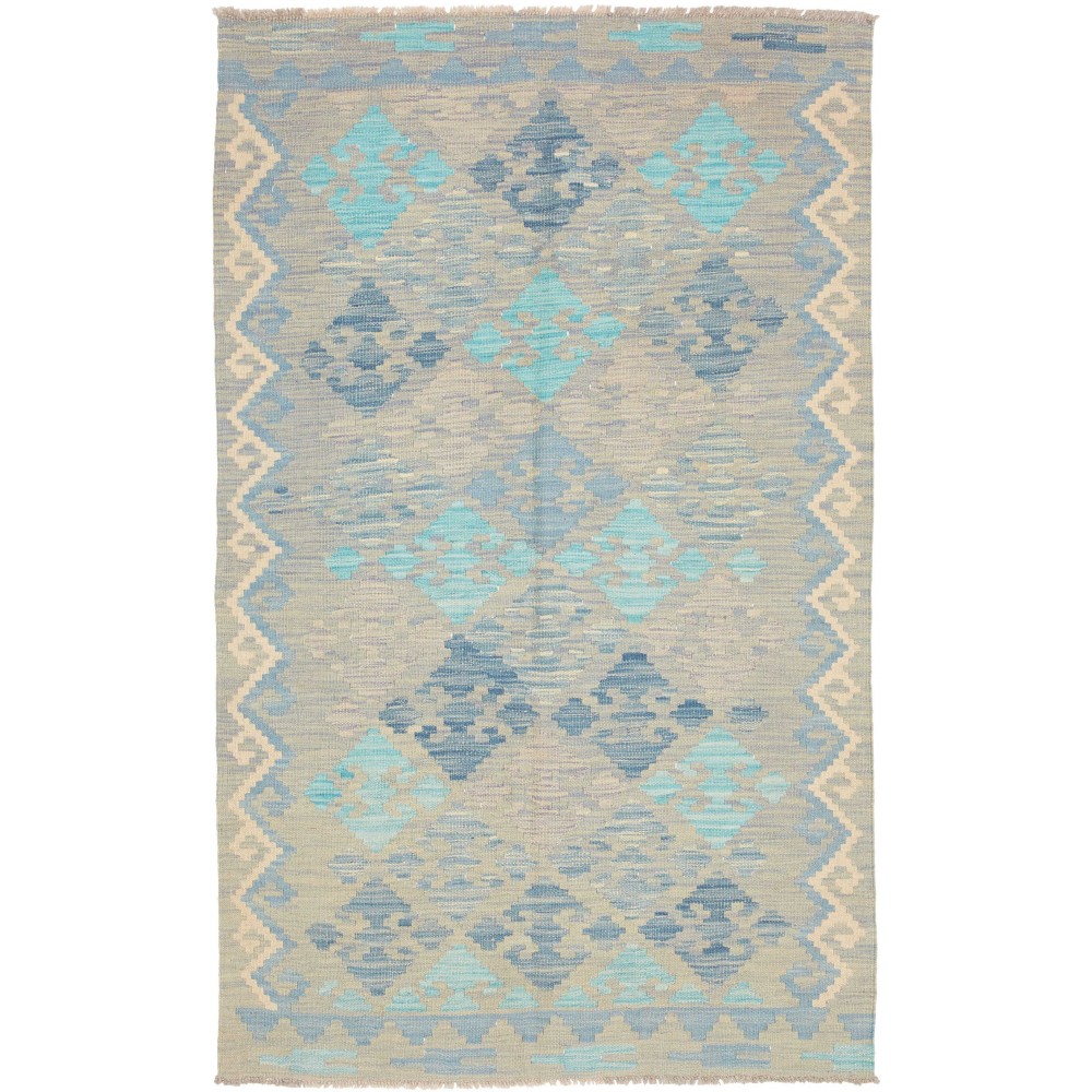 Tappeto Kilim Afghanistan beige grigio 99x160