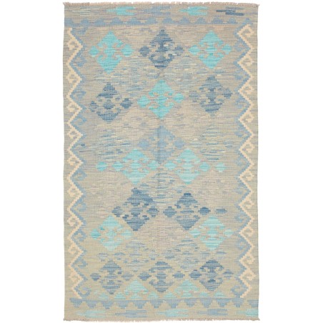Tappeto Kilim Afghanistan beige grigio 99x160