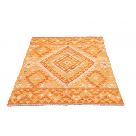 Tappeto Kilim Afghanistan marrone giallo 101x143