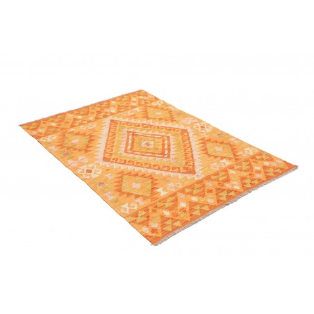 Tappeto Kilim Afghanistan marrone giallo 101x143