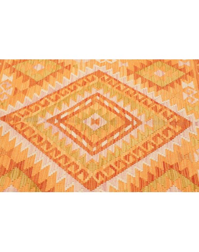 Tappeto Kilim Afghanistan marrone giallo 101x143