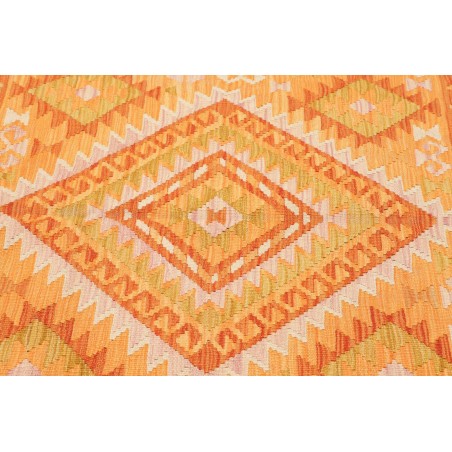 Tappeto Kilim Afghanistan marrone giallo 101x143