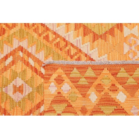 Tappeto Kilim Afghanistan marrone giallo 101x143