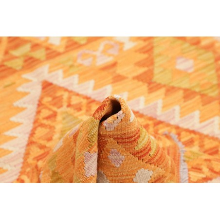 Tappeto Kilim Afghanistan marrone giallo 101x143