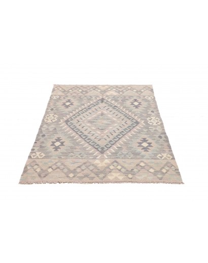 Tappeto Kilim Afghanistan beige azzurro 101x150