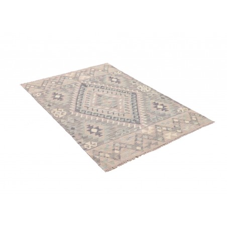 Tappeto Kilim Afghanistan beige azzurro 101x150