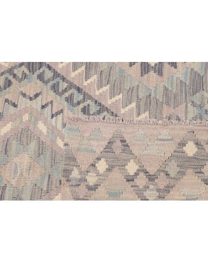 Tappeto Kilim Afghanistan beige azzurro 101x150