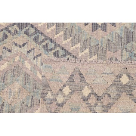 Tappeto Kilim Afghanistan beige azzurro 101x150