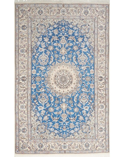 Tappeto Nain 9La Persia bianco blu 152x249