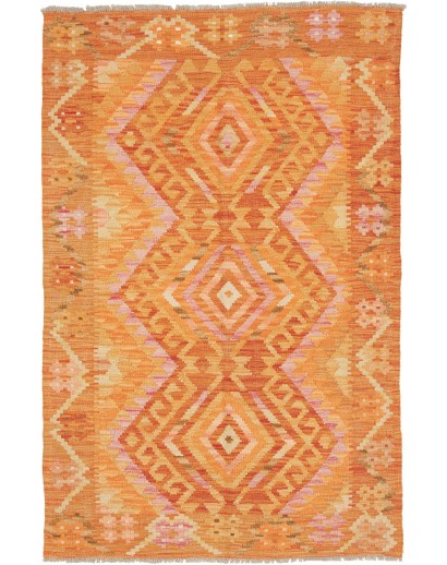 Tappeto Kilim Afghanistan marrone 98x152
