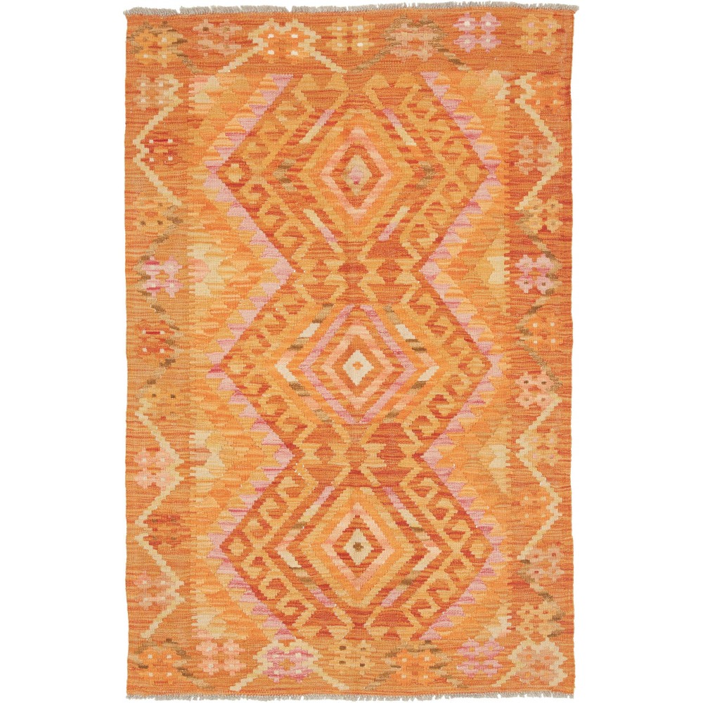 Tappeto Kilim Afghanistan marrone 98x152