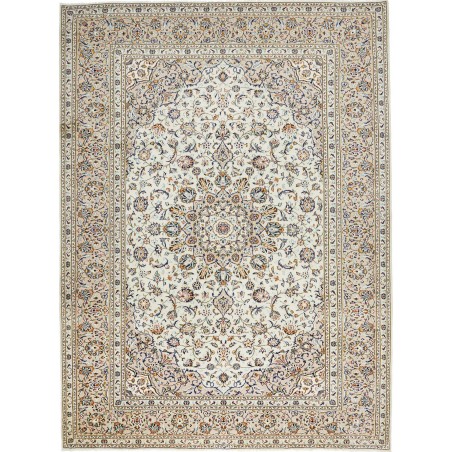 Tappeto Kashan Persia bianco grigio 252x340