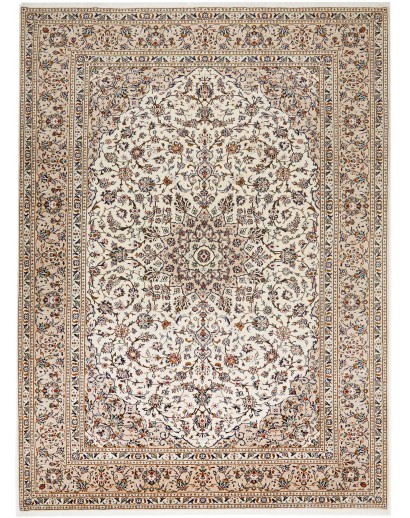 Tappeto Kashan Persia bianco marrone 246x335