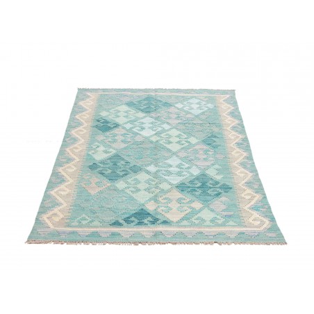 Tappeto Kilim Afghanistan beige blu 99x152