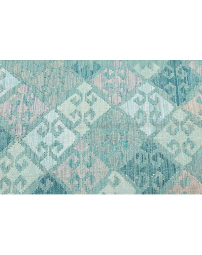 Tappeto Kilim Afghanistan beige blu 99x152