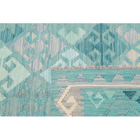 Tappeto Kilim Afghanistan beige blu 99x152