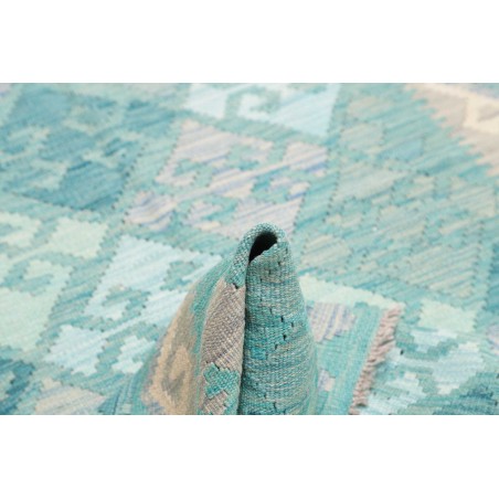 Tappeto Kilim Afghanistan beige blu 99x152