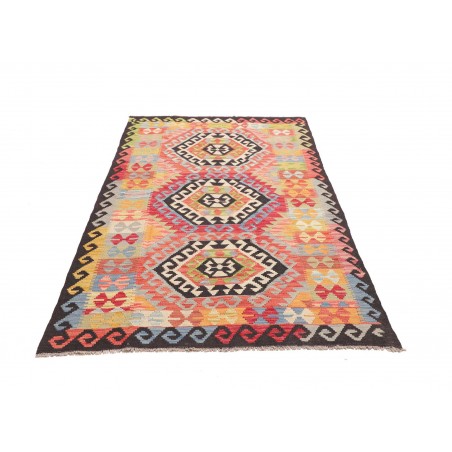 Tappeto Kilim Afghanistan marrone grigio 120x221