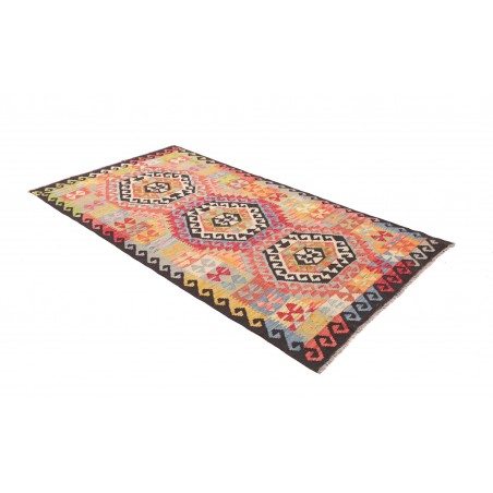 Tappeto Kilim Afghanistan marrone grigio 120x221