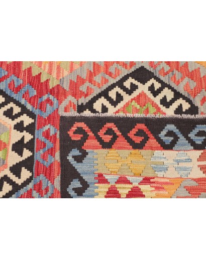 Tappeto Kilim Afghanistan marrone grigio 120x221