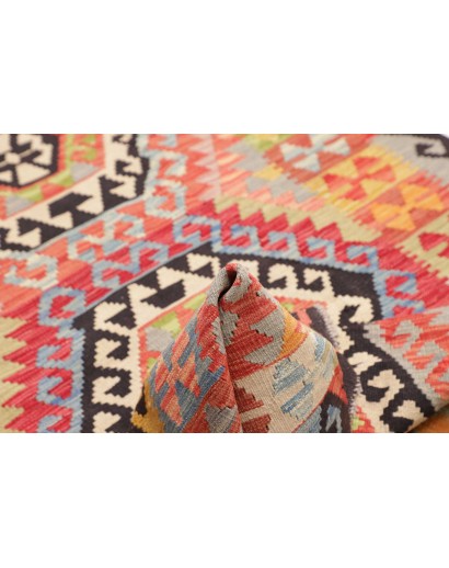 Tappeto Kilim Afghanistan marrone grigio 120x221