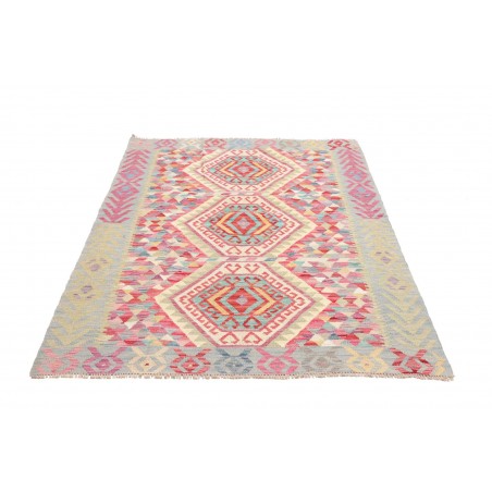 Tappeto Kilim Afghanistan beige rosso 125x170