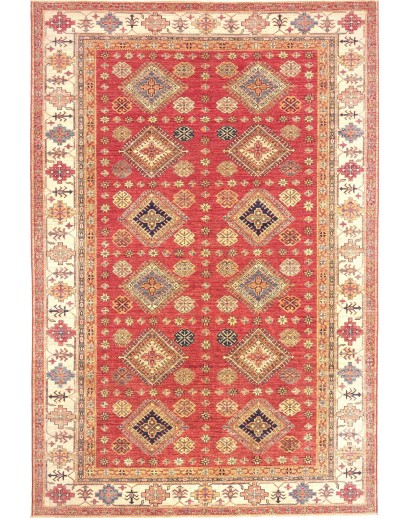 Tappeto Kazak Fine Pakistan arancione 198x298