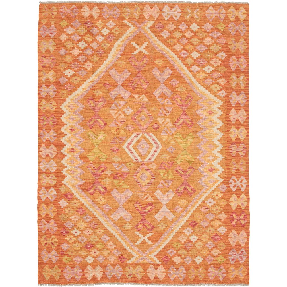 Tappeto Kilim Afghanistan arancione 134x181