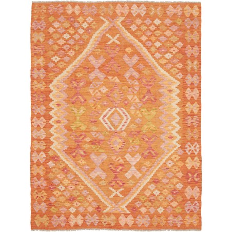 Tappeto Kilim Afghanistan arancione 134x181