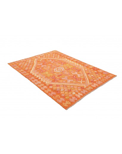 Tappeto Kilim Afghanistan arancione 134x181