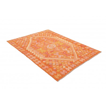 Tappeto Kilim Afghanistan arancione 134x181