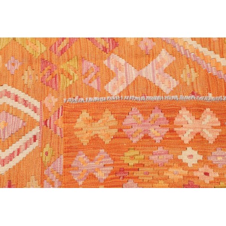 Tappeto Kilim Afghanistan arancione 134x181
