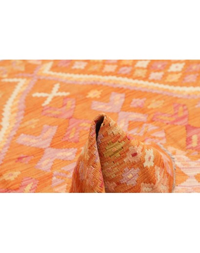Tappeto Kilim Afghanistan arancione 134x181