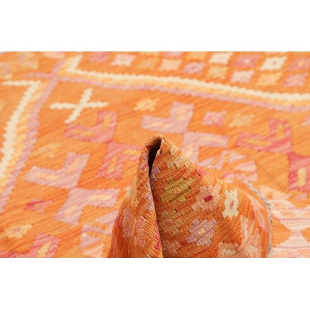 Tappeto Kilim Afghanistan arancione 134x181