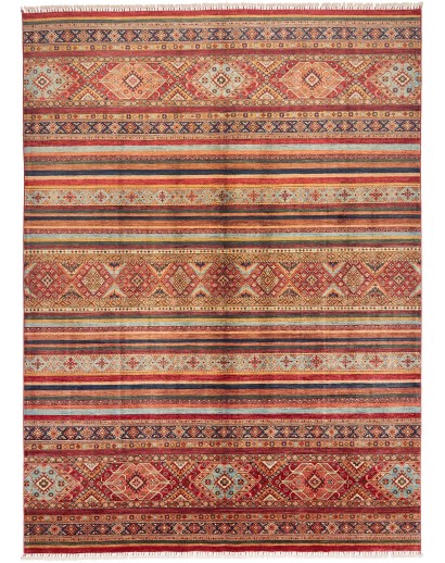 Tappeto Samarkand Pakistan rosso giallo 250x344