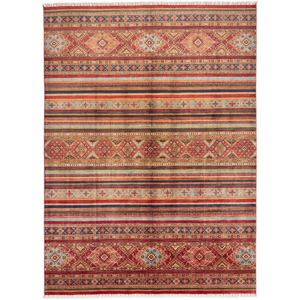 Tappeto Samarkand Pakistan rosso giallo 250x344