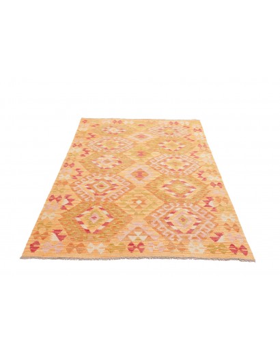 Tappeto Kilim Afghanistan marrone rosso 125x183